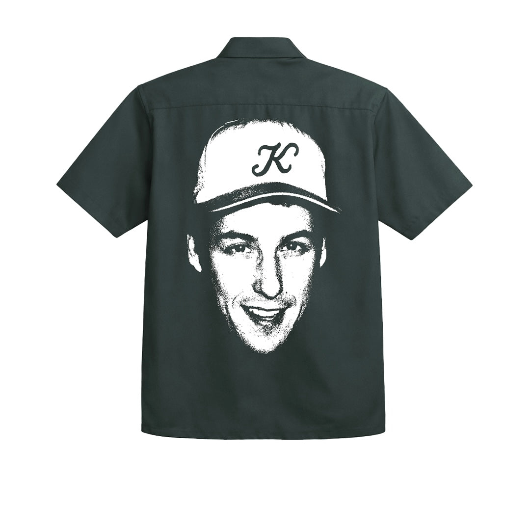 b. Hunter Green Button-up