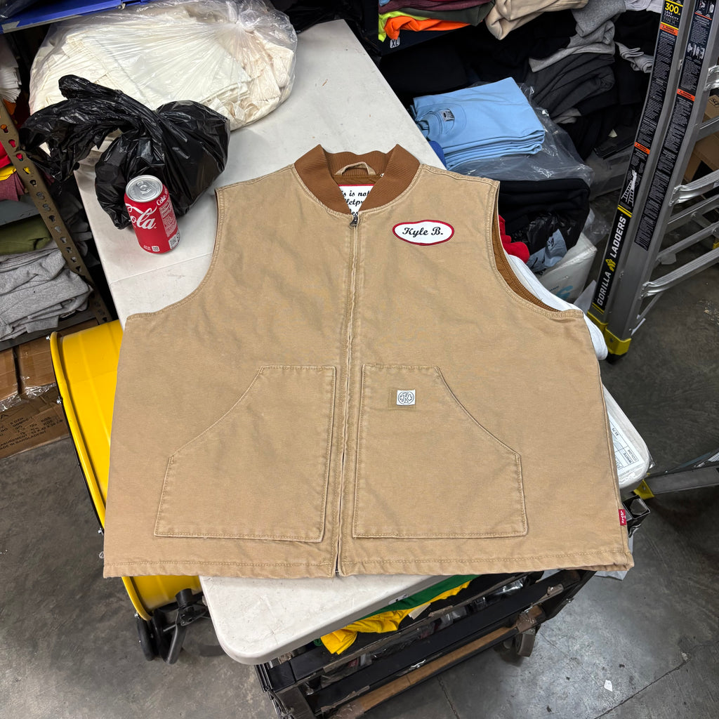 a. Canvas Beige Vest