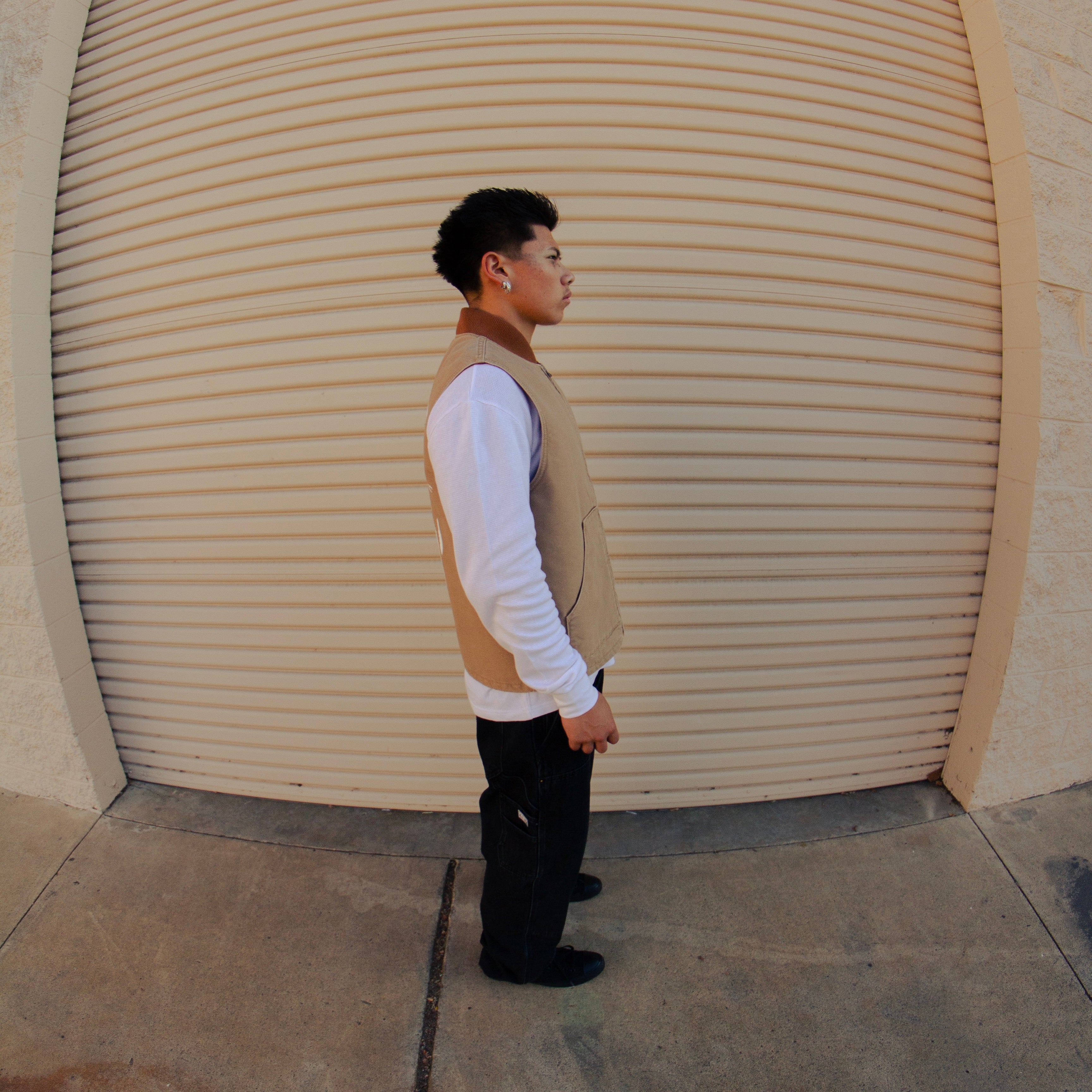 a. Canvas Beige Vest