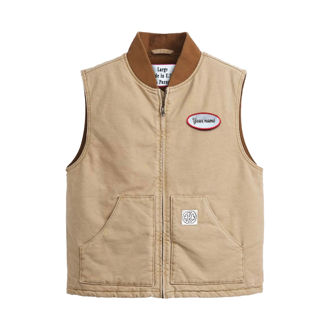 a. Canvas Beige Vest