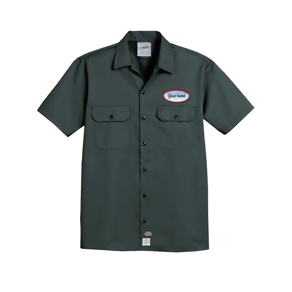 b. Hunter Green Button-up