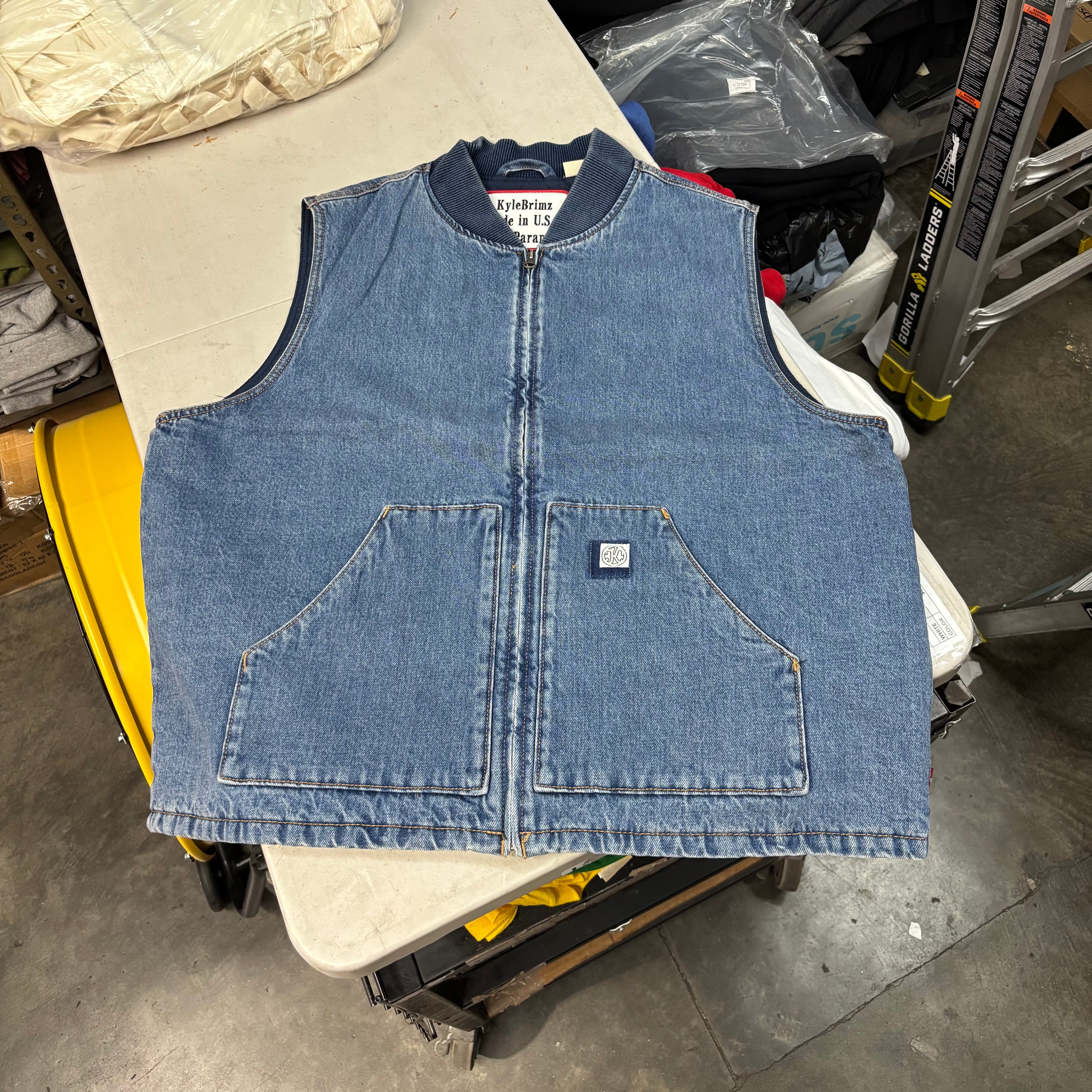 a. Blue Denim Vest