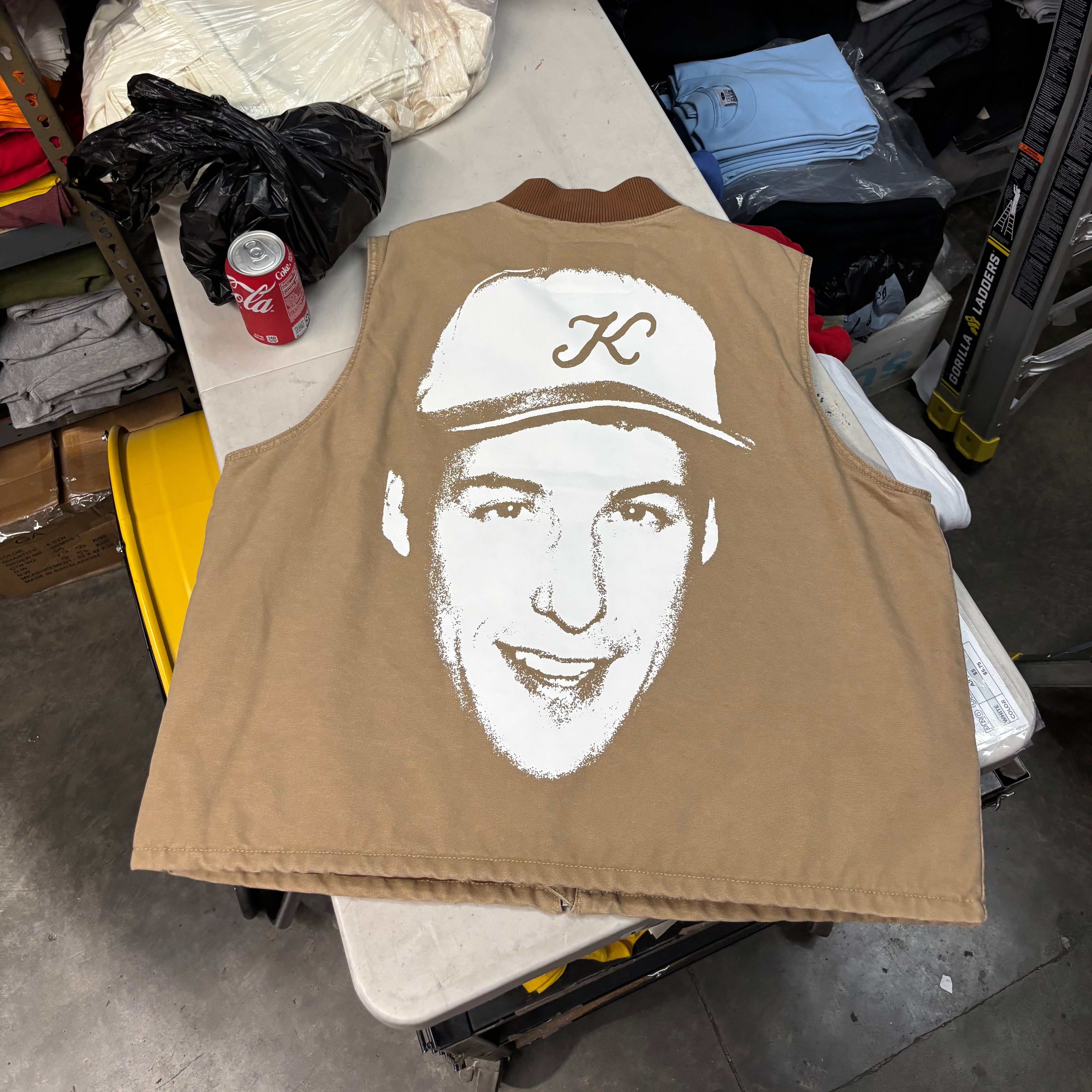 a. Canvas Beige Vest